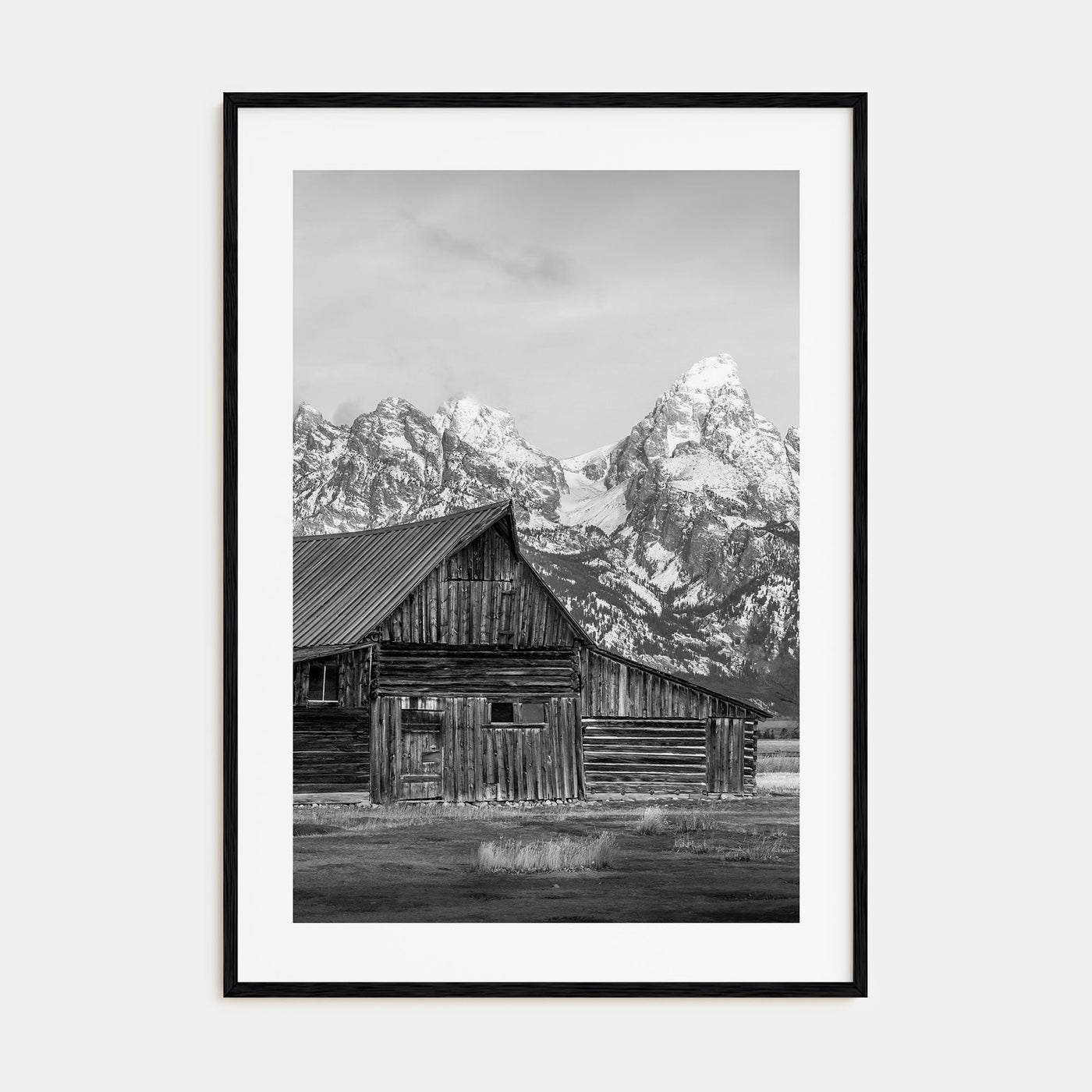 Wyoming Photo B&W Poster