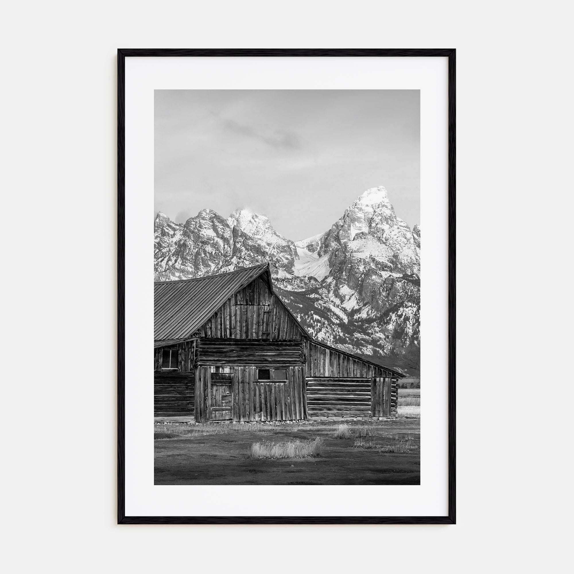 Wyoming Photo B&W Poster