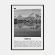 Wyoming Travel B&W No 2 Poster