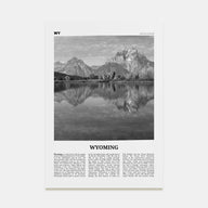 Wyoming Travel B&W No 2 Poster