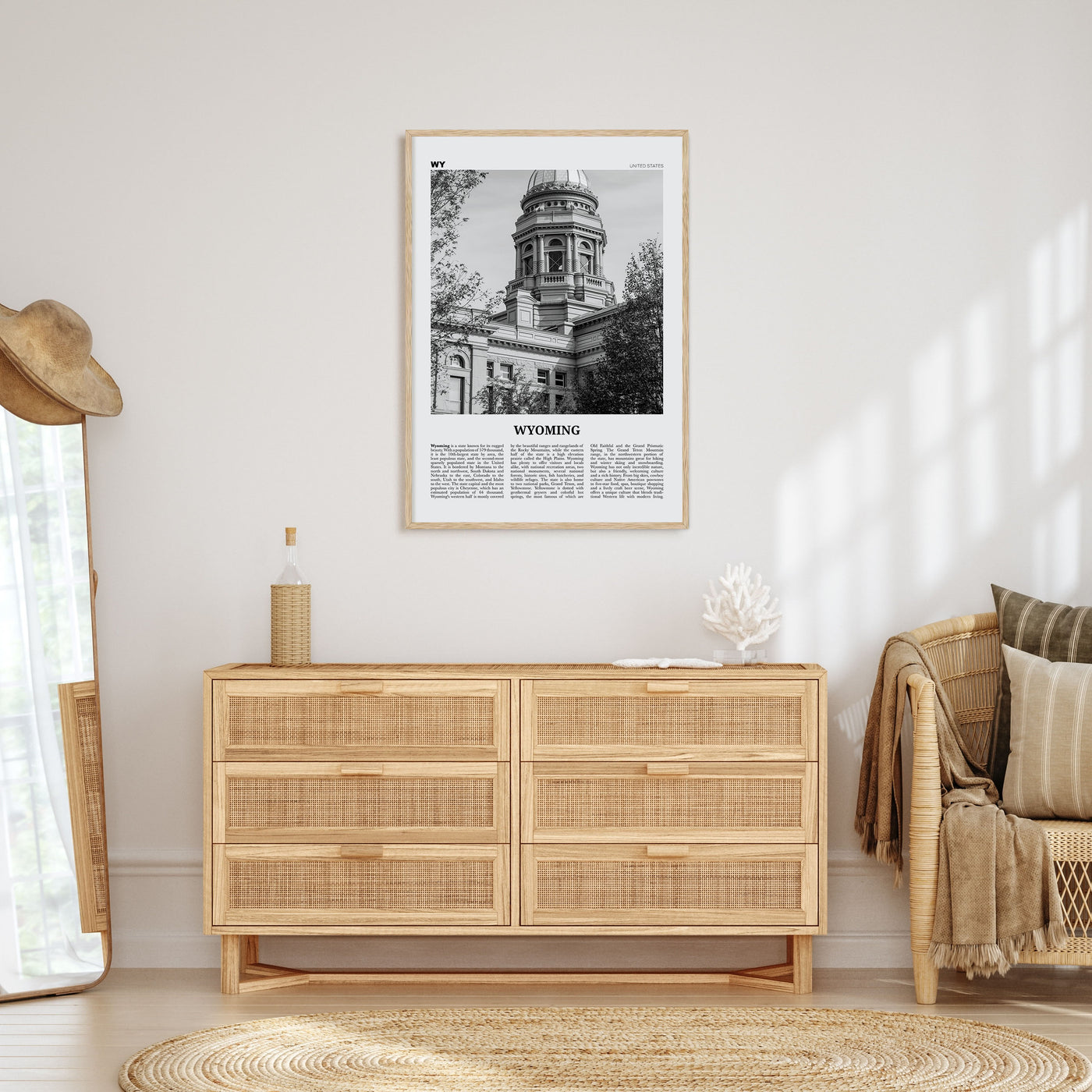 Wyoming Travel B&W No 3 Poster