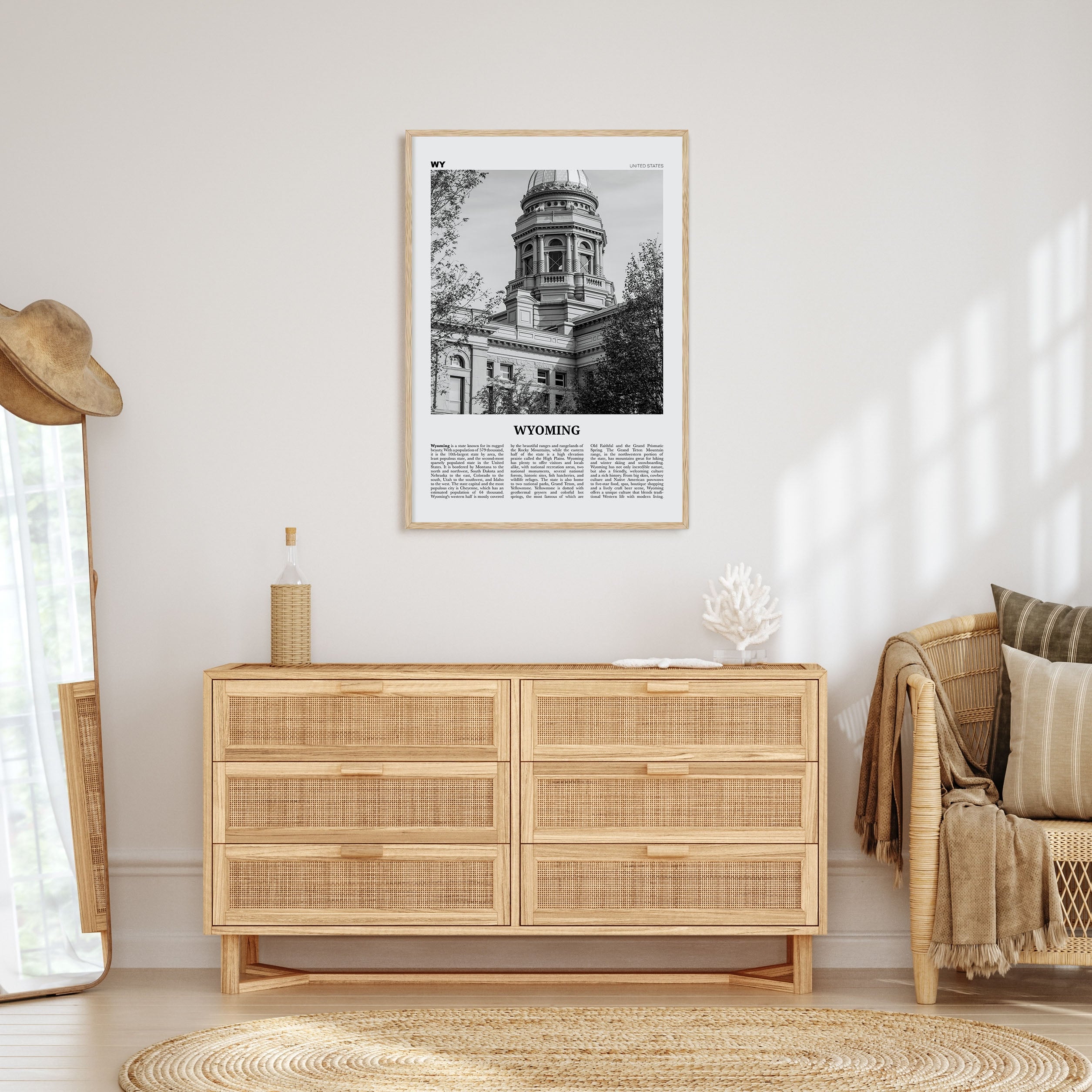 Wyoming Travel B&W No 3 Poster