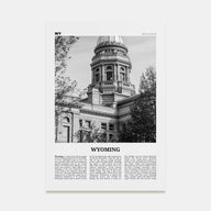 Wyoming Travel B&W No 3 Poster