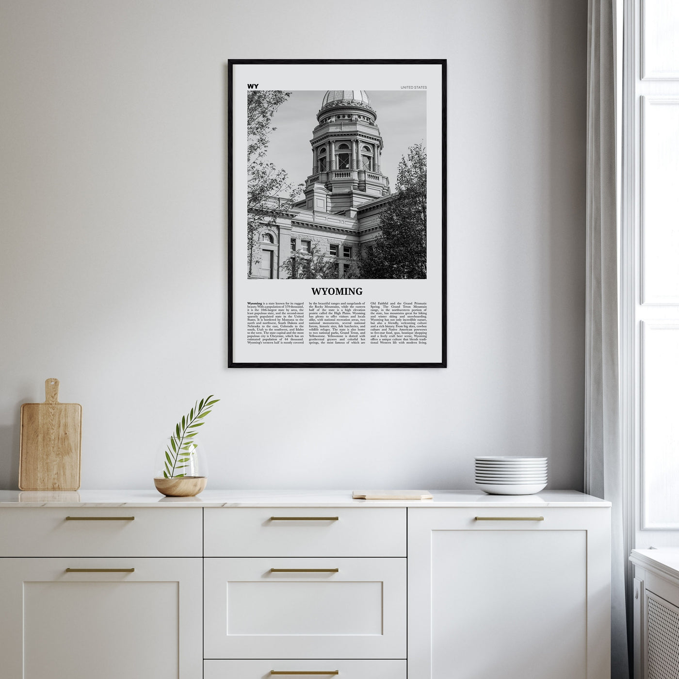 Wyoming Travel B&W No 3 Poster