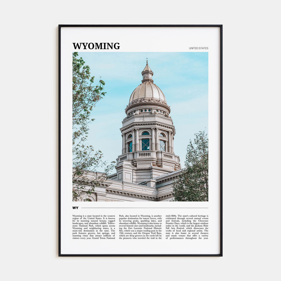 Wyoming Travel Color Poster