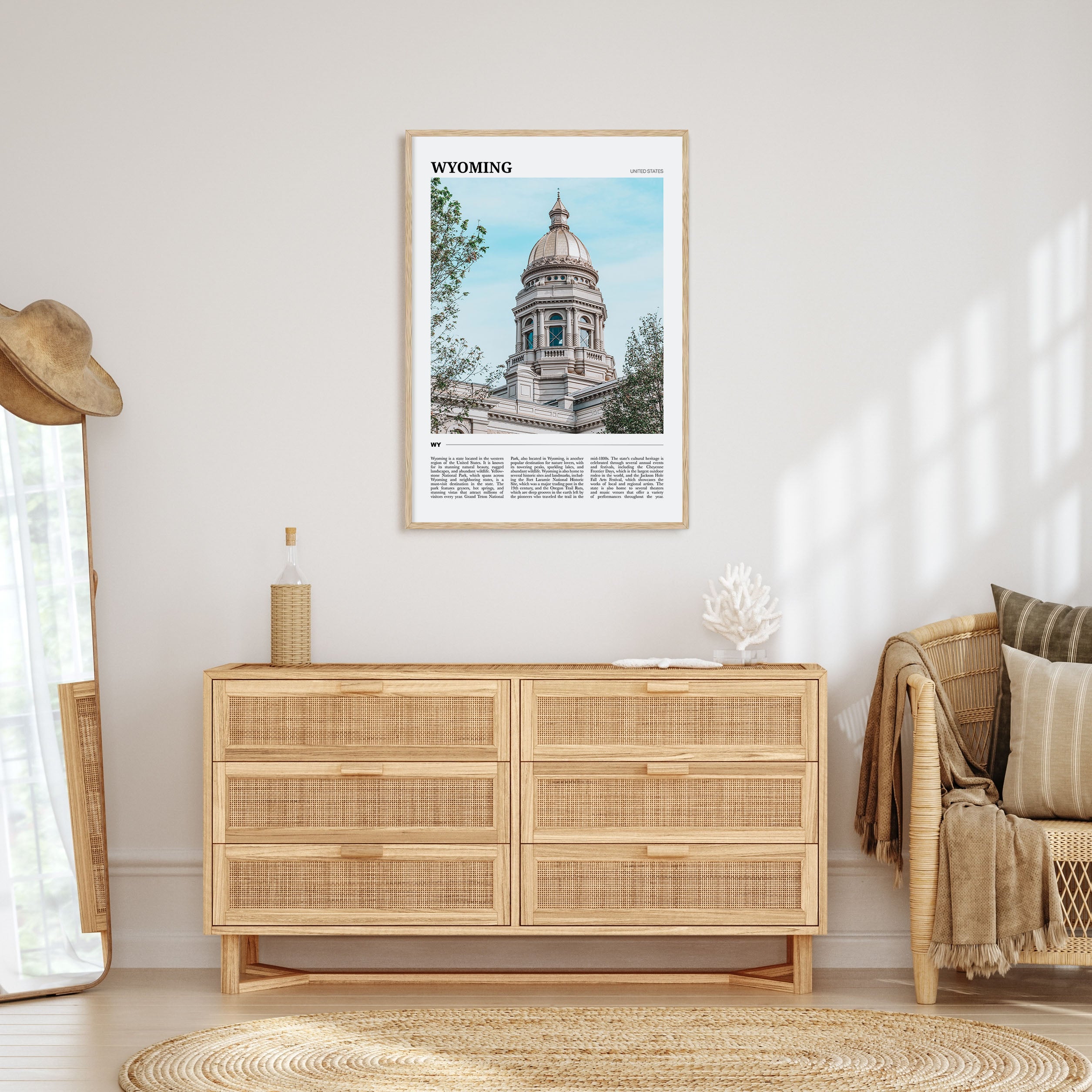 Wyoming Travel Color Poster