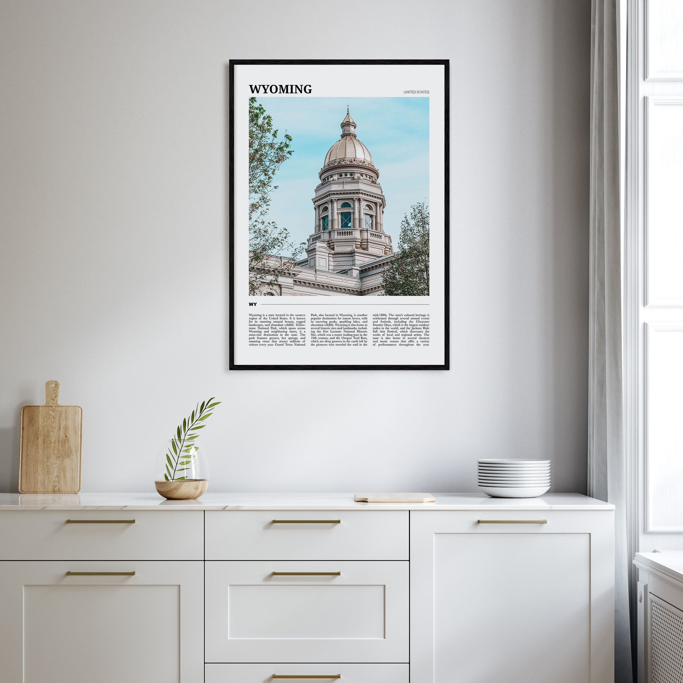 Wyoming Travel Color Poster