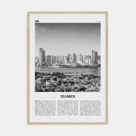Xiamen Travel B&W Poster