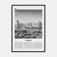 Xiamen Travel B&W Poster