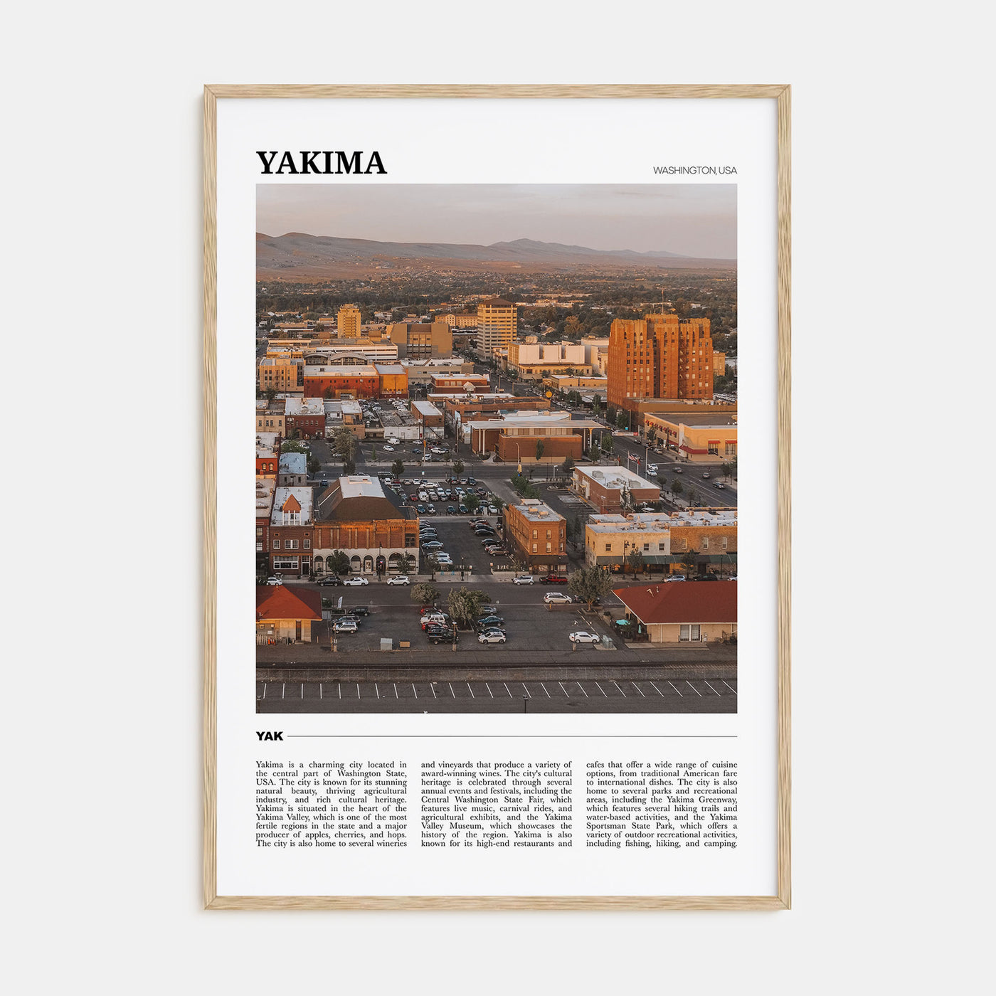 Yakima Travel Color Poster