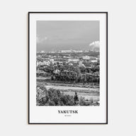 Yakutsk Portrait B&W Poster