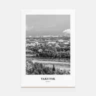 Yakutsk Portrait B&W Poster
