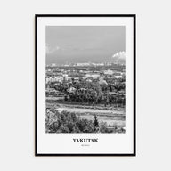 Yakutsk Portrait B&W Poster