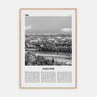 Yakutsk Travel B&W Poster