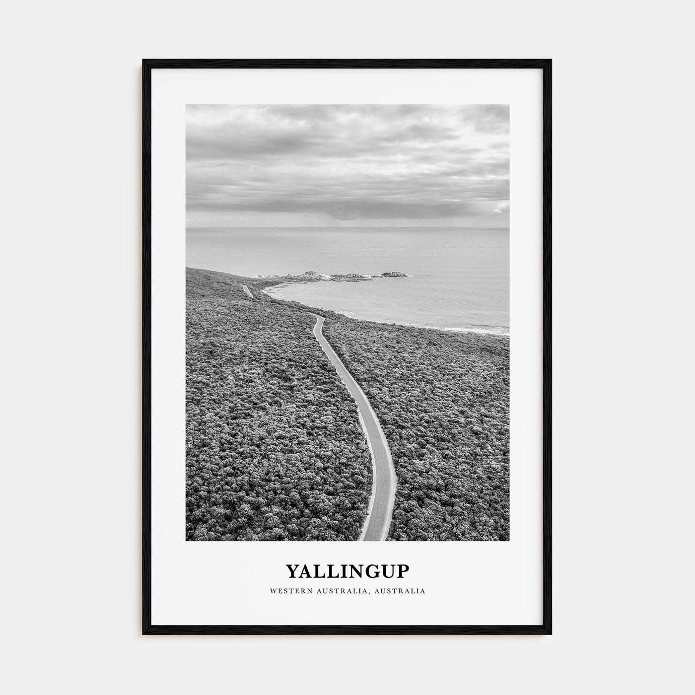 Yallingup Portrait B&W Poster