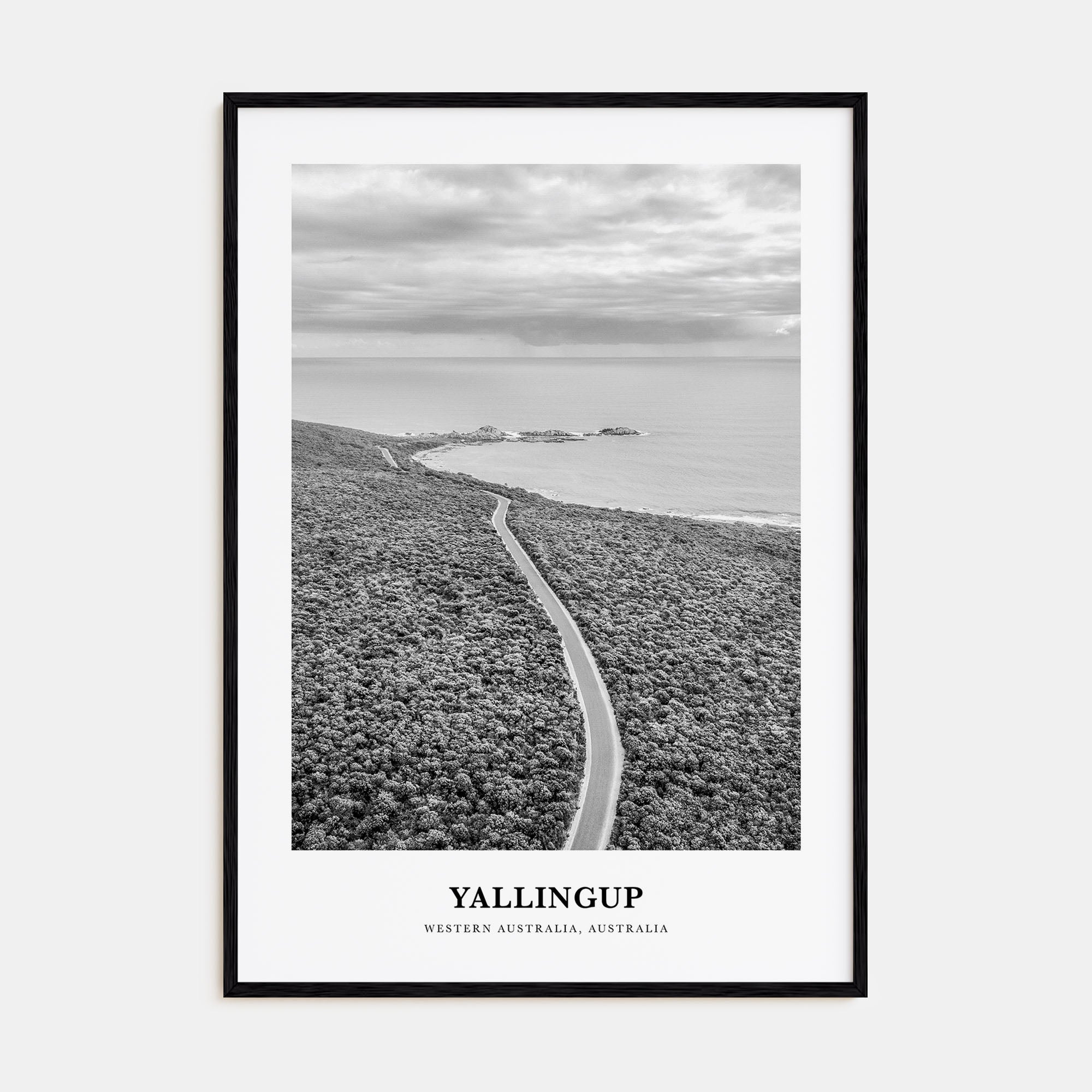 Yallingup Portrait B&W Poster