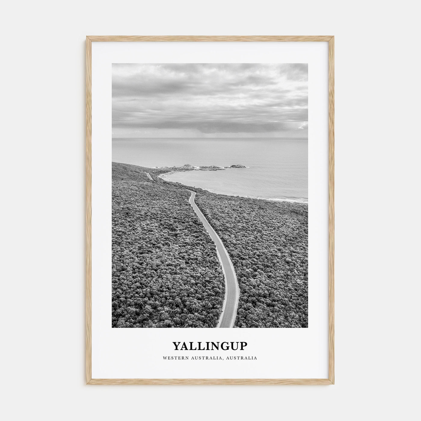 Yallingup Portrait B&W Poster