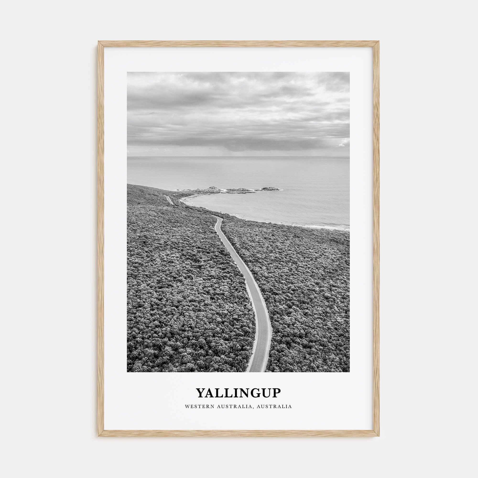 Yallingup Portrait B&W Poster
