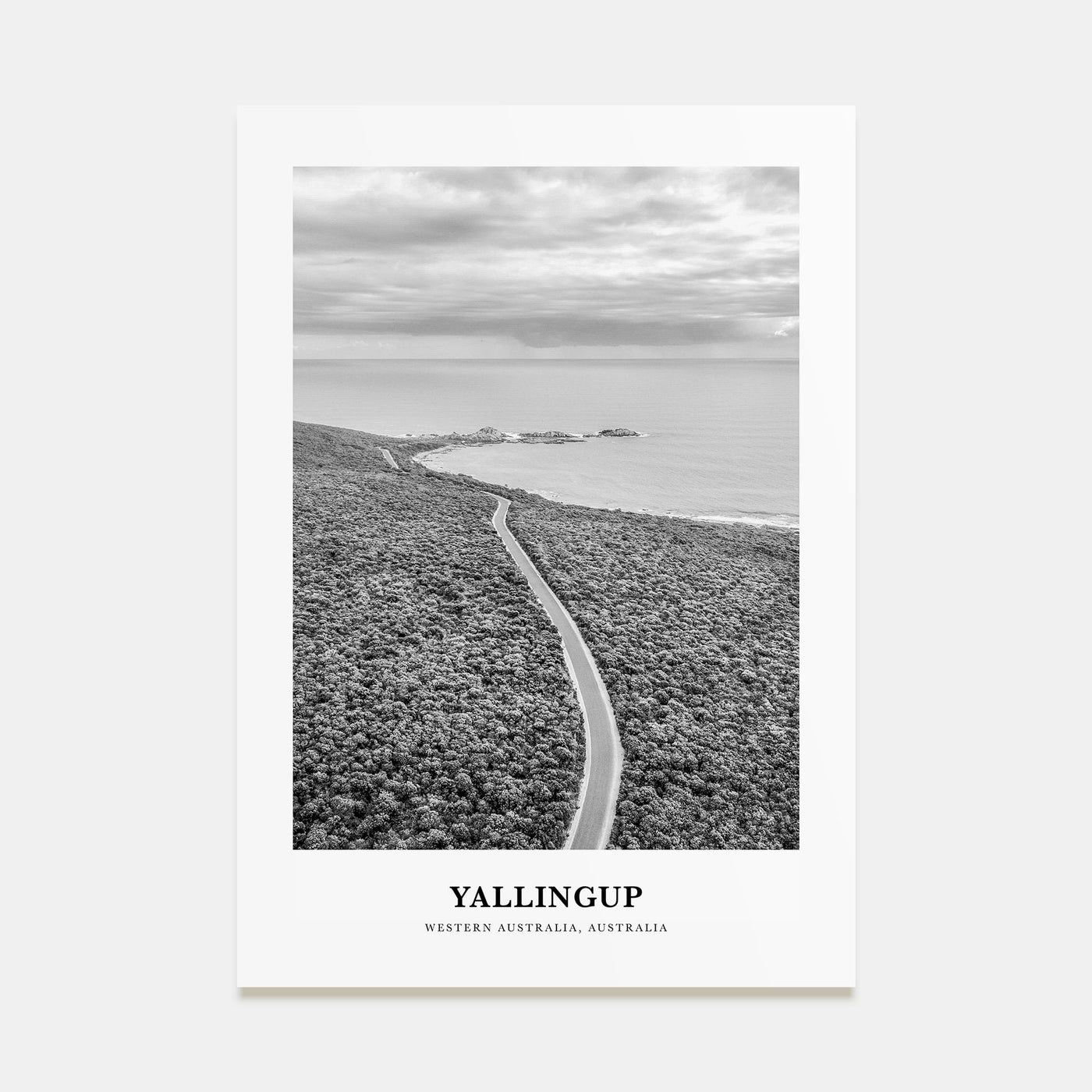 Yallingup Portrait B&W Poster