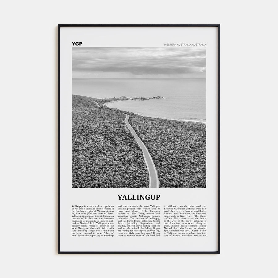 Yallingup Travel B&W Poster