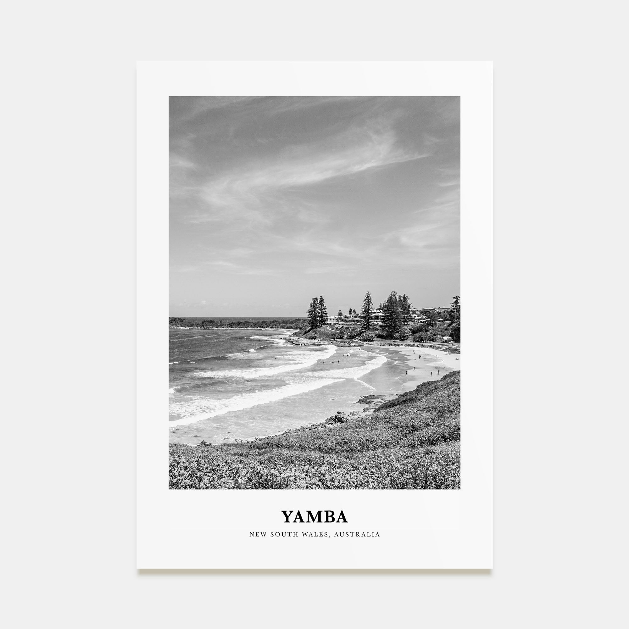 Yamba Portrait B&W Poster