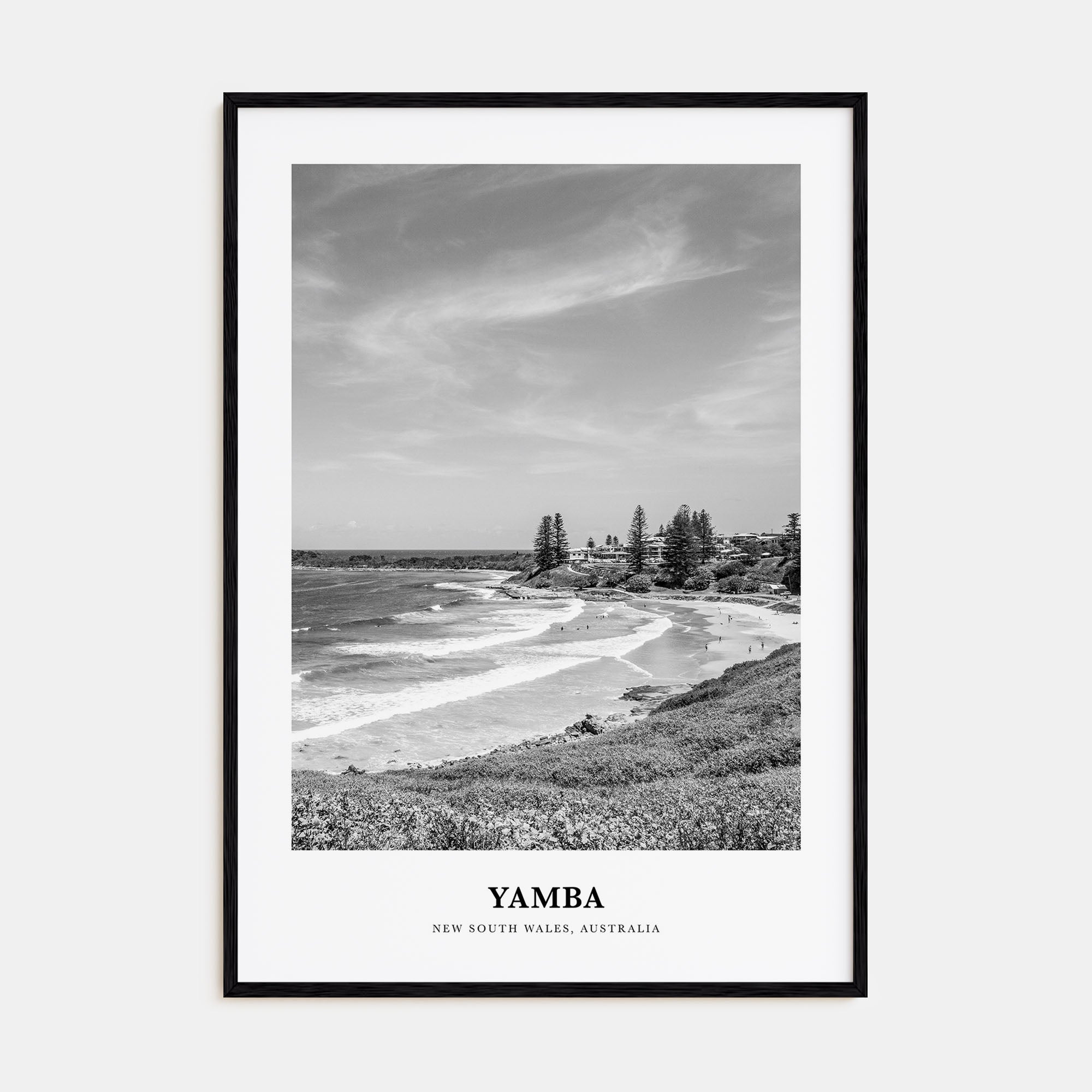 Yamba Portrait B&W Poster