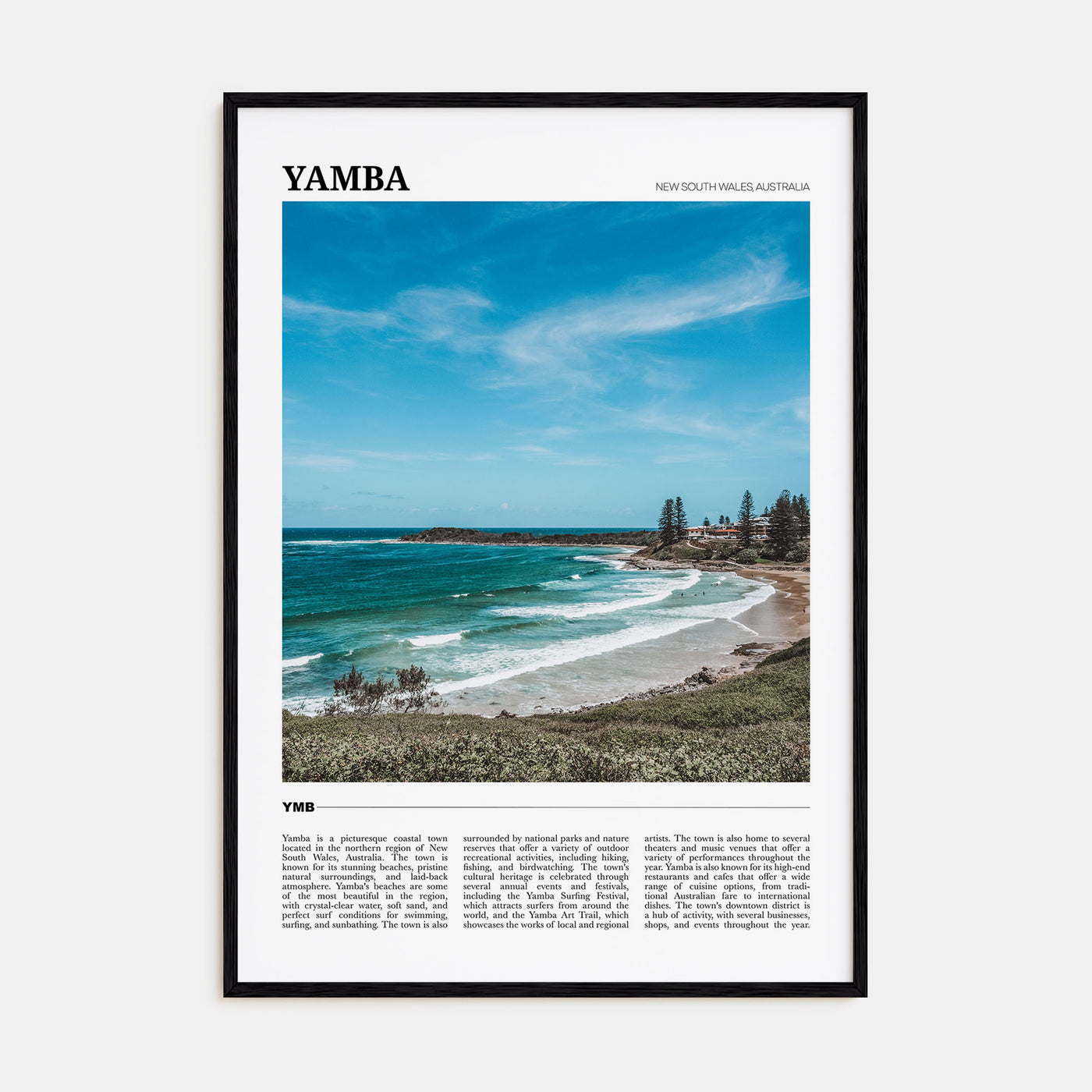 Yamba Travel Color Poster