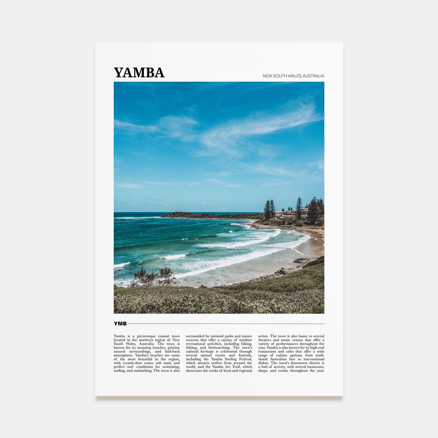 Yamba Travel Color Poster