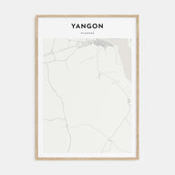 Yangon Map Portrait Poster