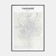 Yaoundé Map Portrait Poster