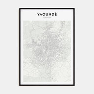 Yaoundé Map Portrait Poster