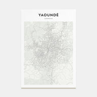 Yaoundé Map Portrait Poster