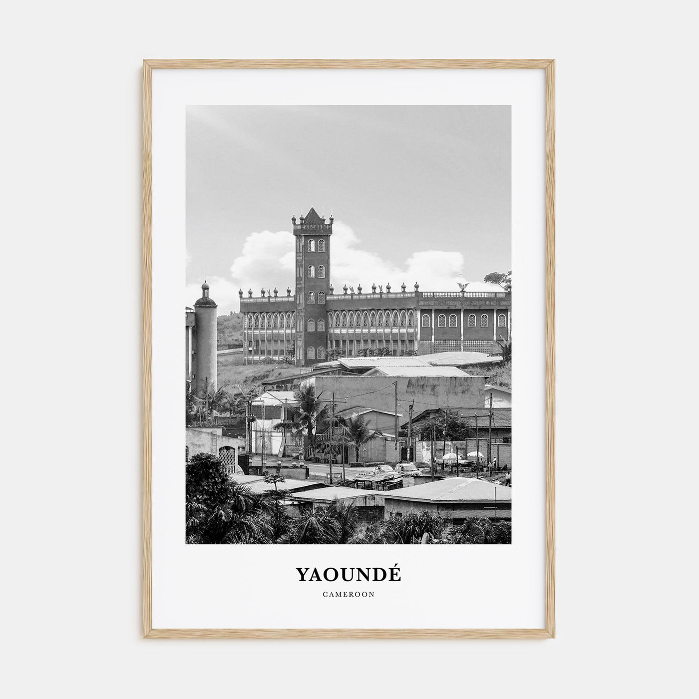 Yaoundé Portrait B&W Poster