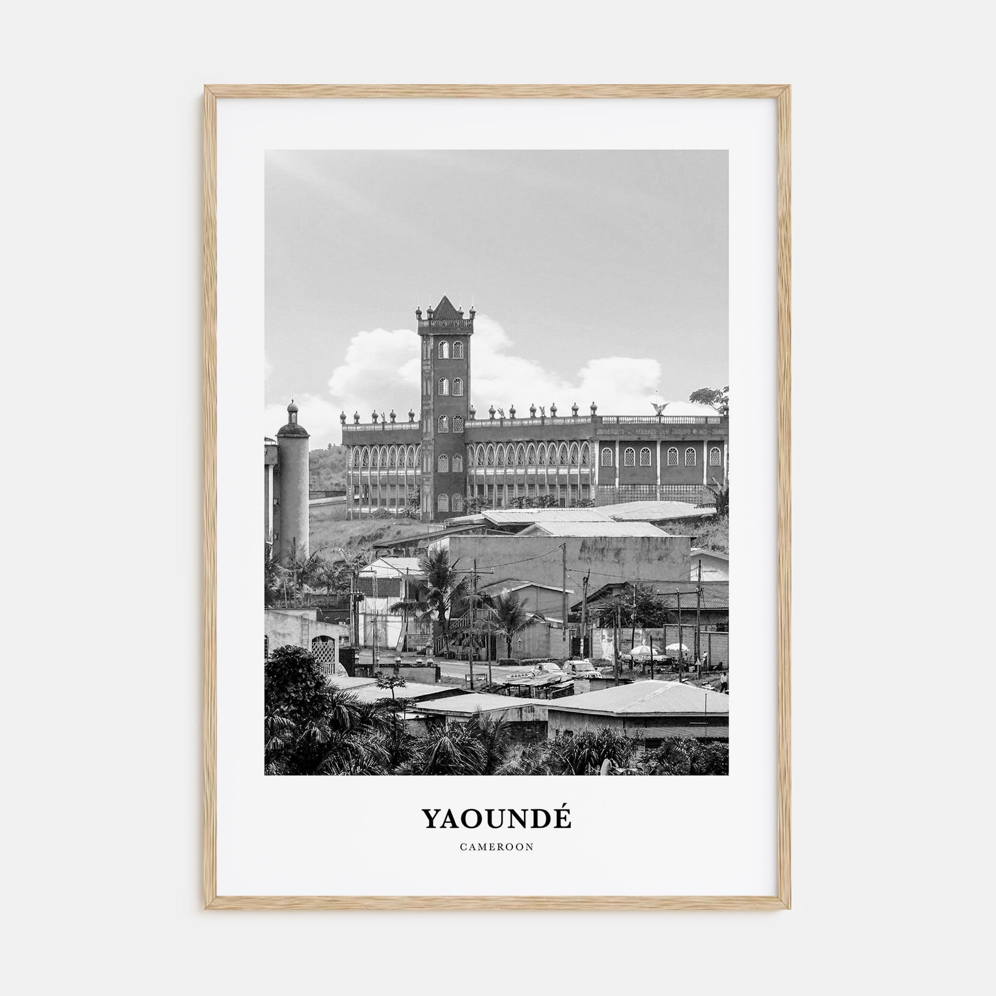 Yaoundé Portrait B&W Poster