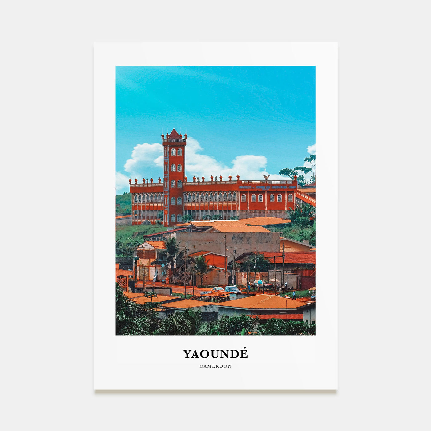 Yaoundé Portrait Color Poster