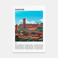 Yaoundé Travel Color Poster