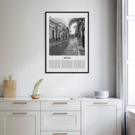 Yauco Travel B&W Poster