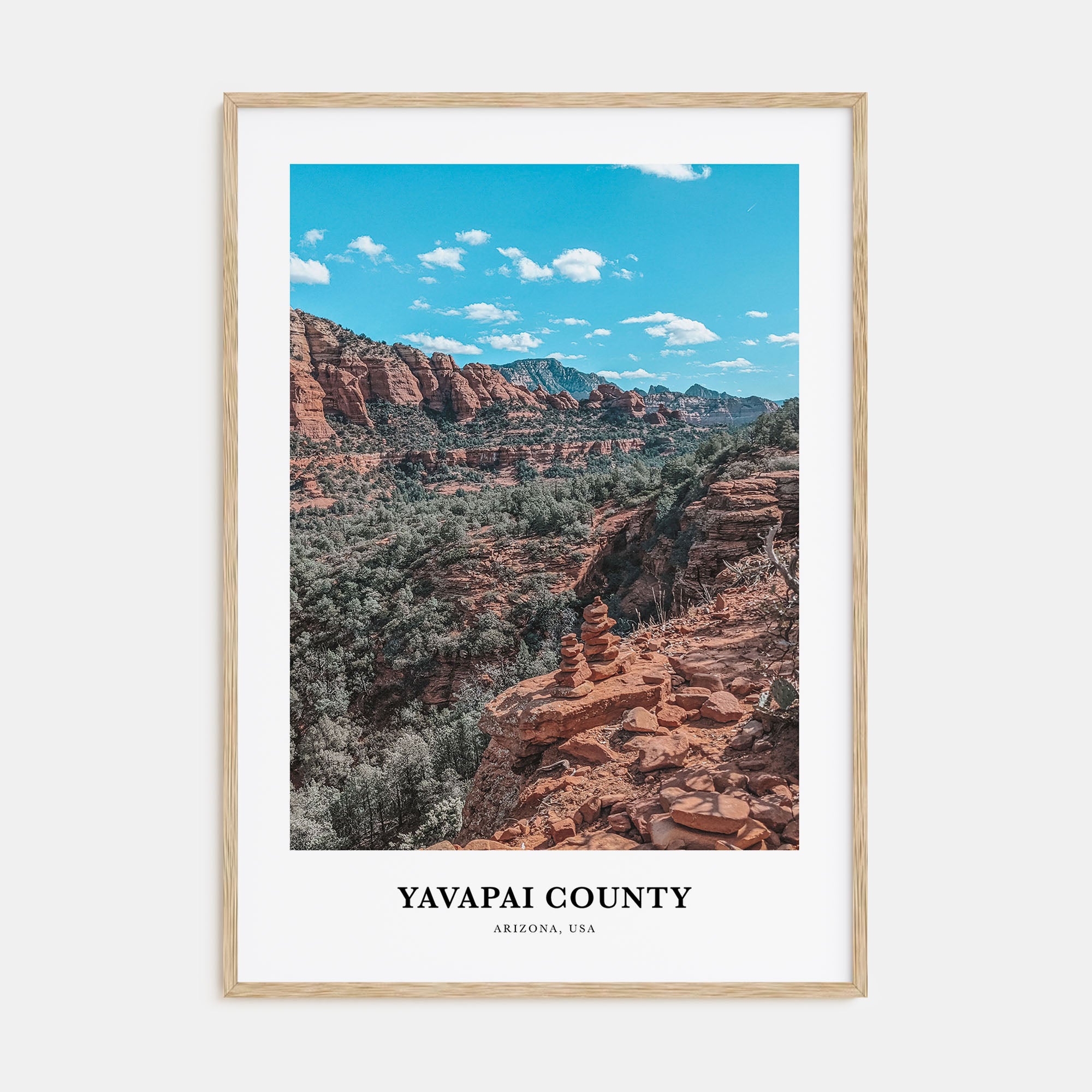 Yavapai County Portrait Color Poster