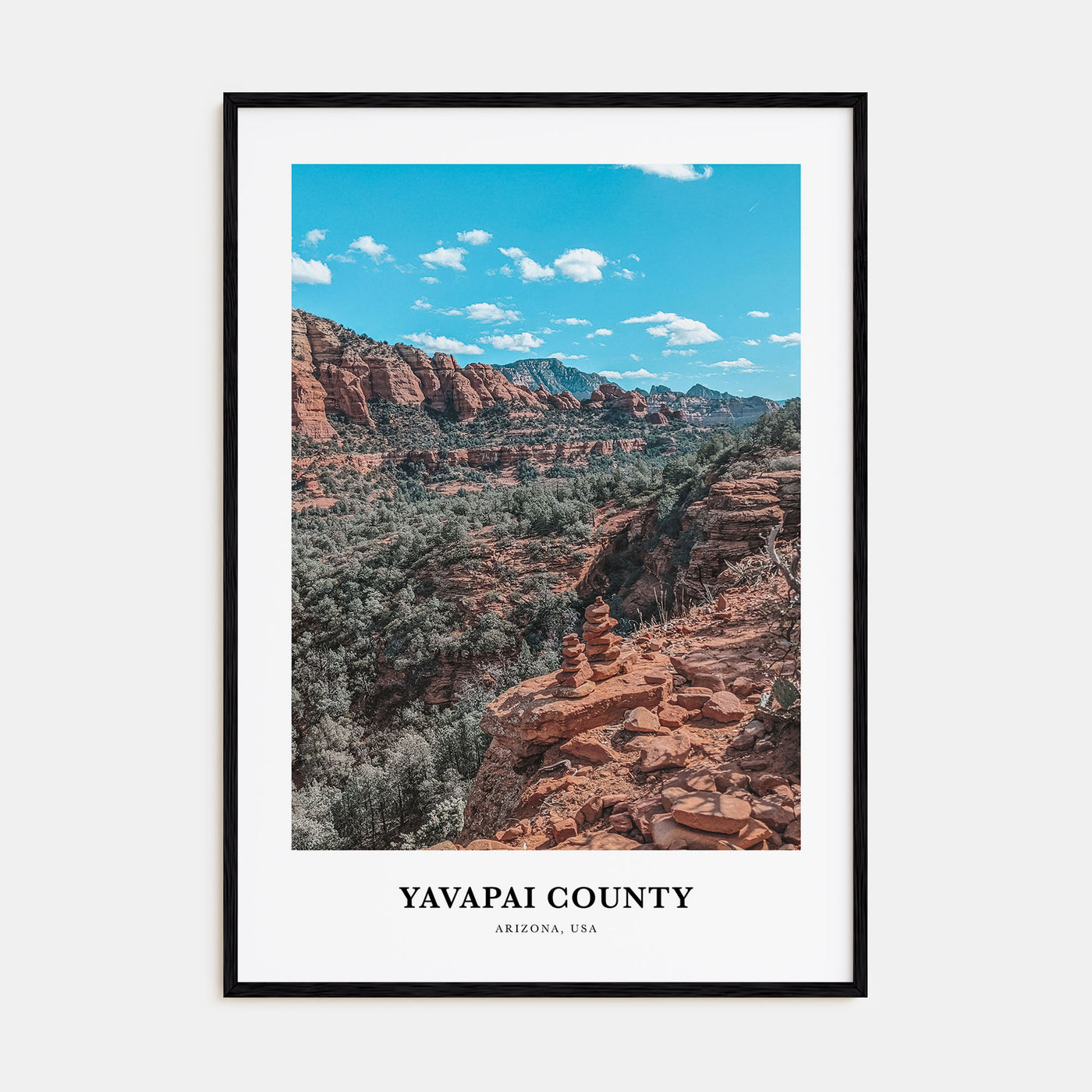 Yavapai County Portrait Color Poster