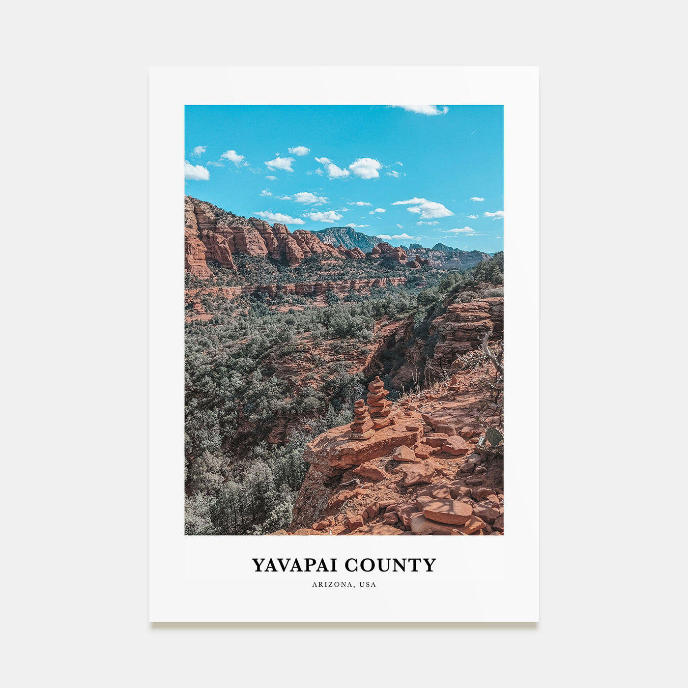 Yavapai County Portrait Color Poster