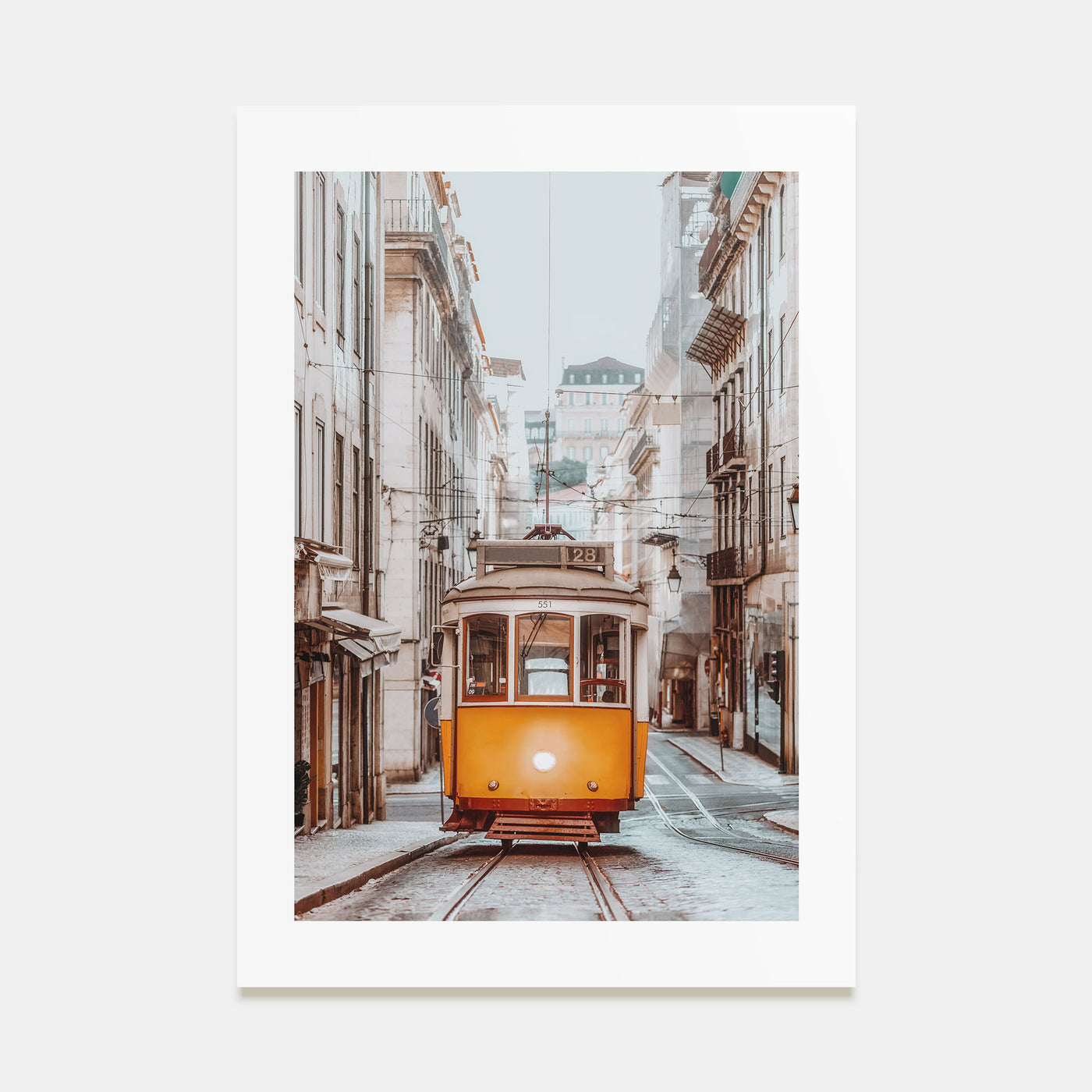 Yellow Cable Car Photo Color Poster