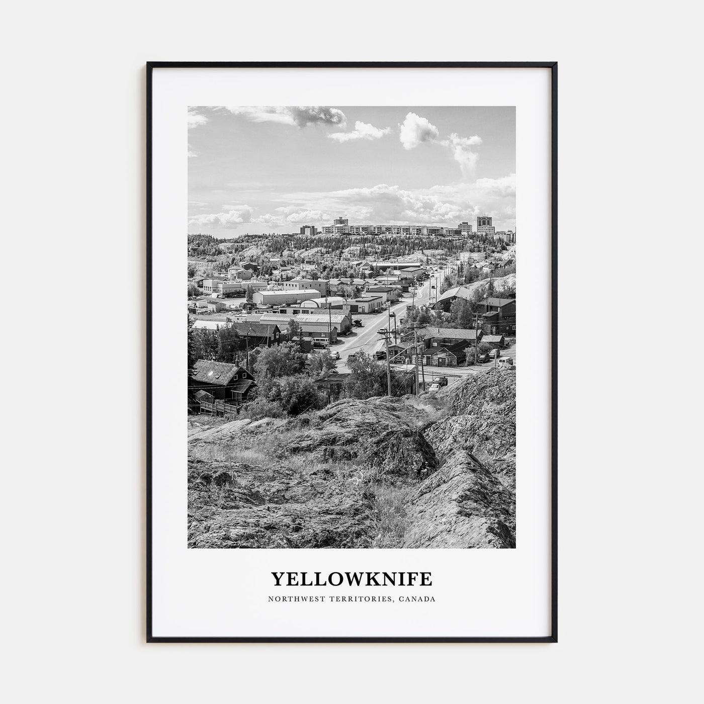Yellowknife Portrait B&W Poster