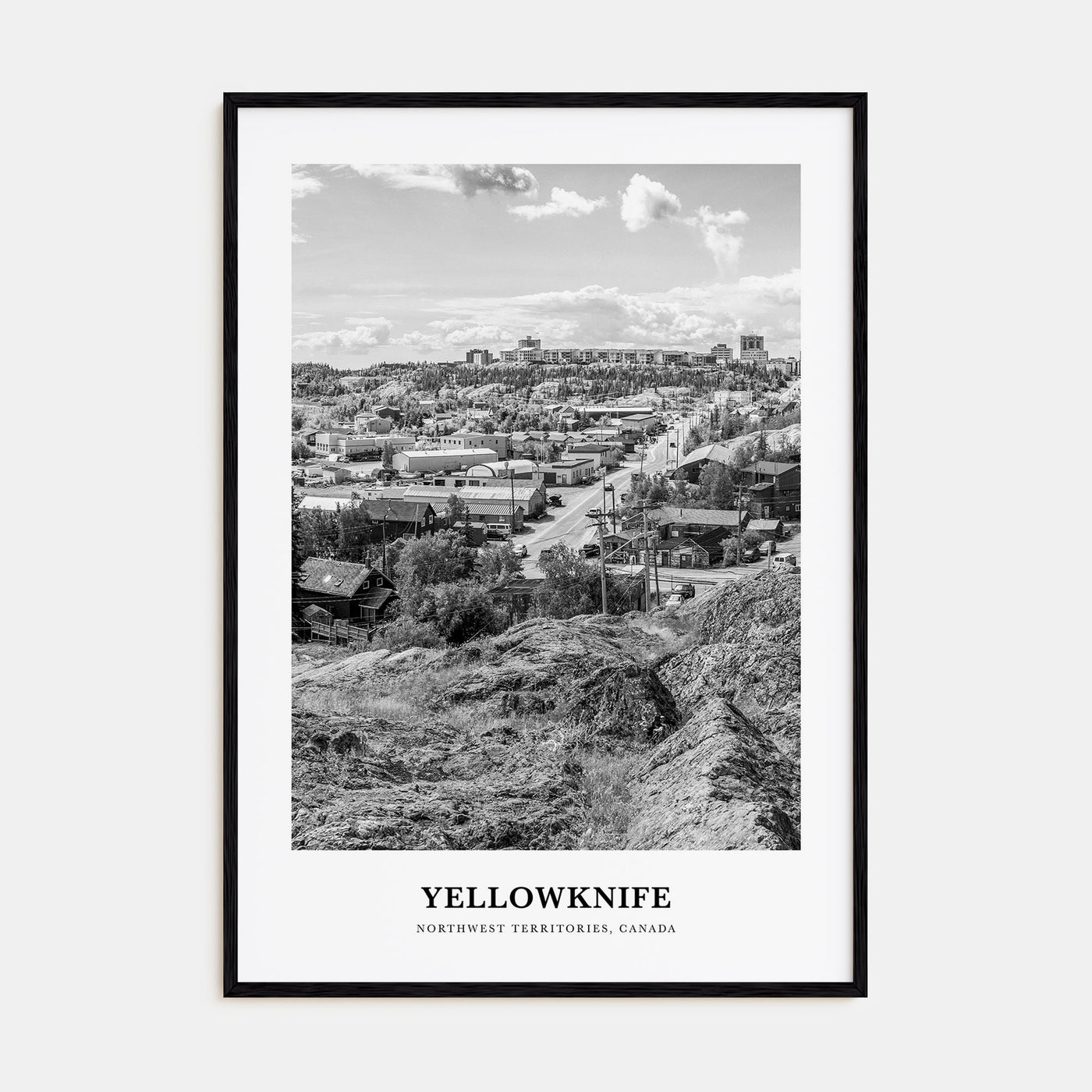 Yellowknife Portrait B&W Poster