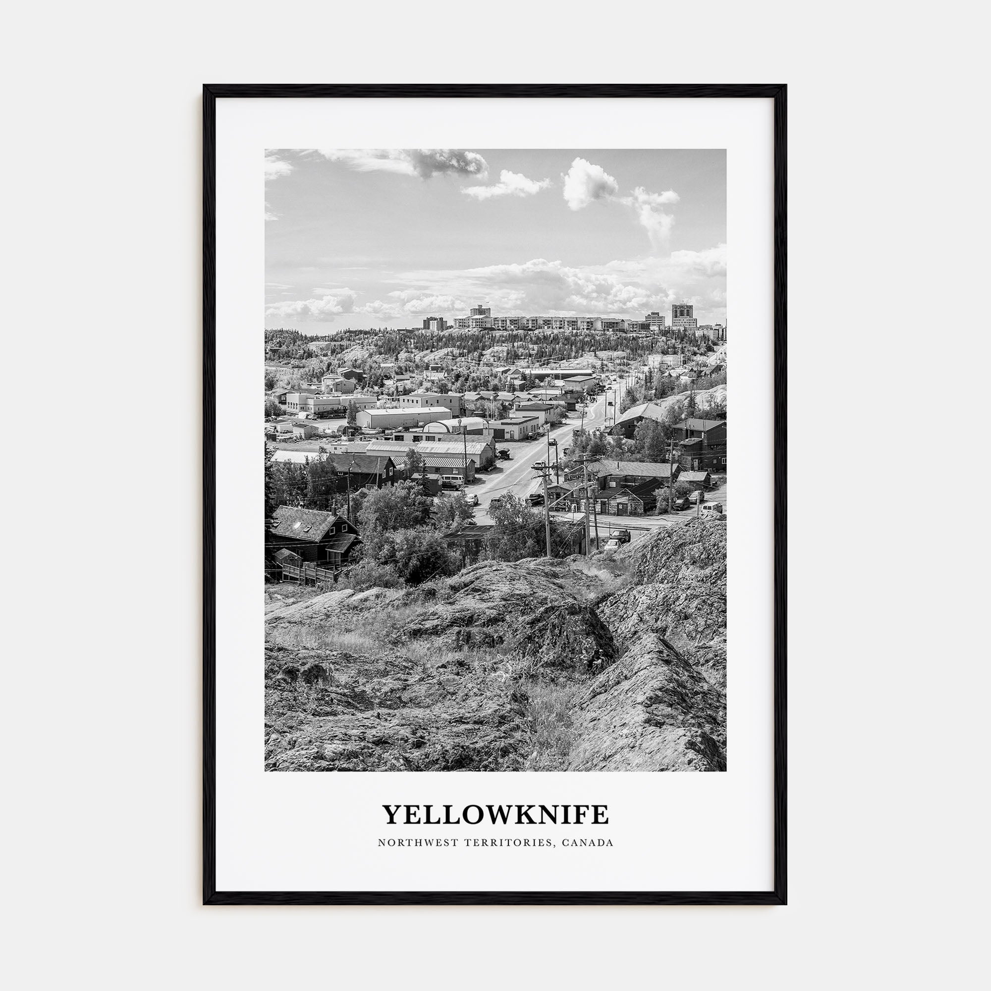 Yellowknife Portrait B&W Poster