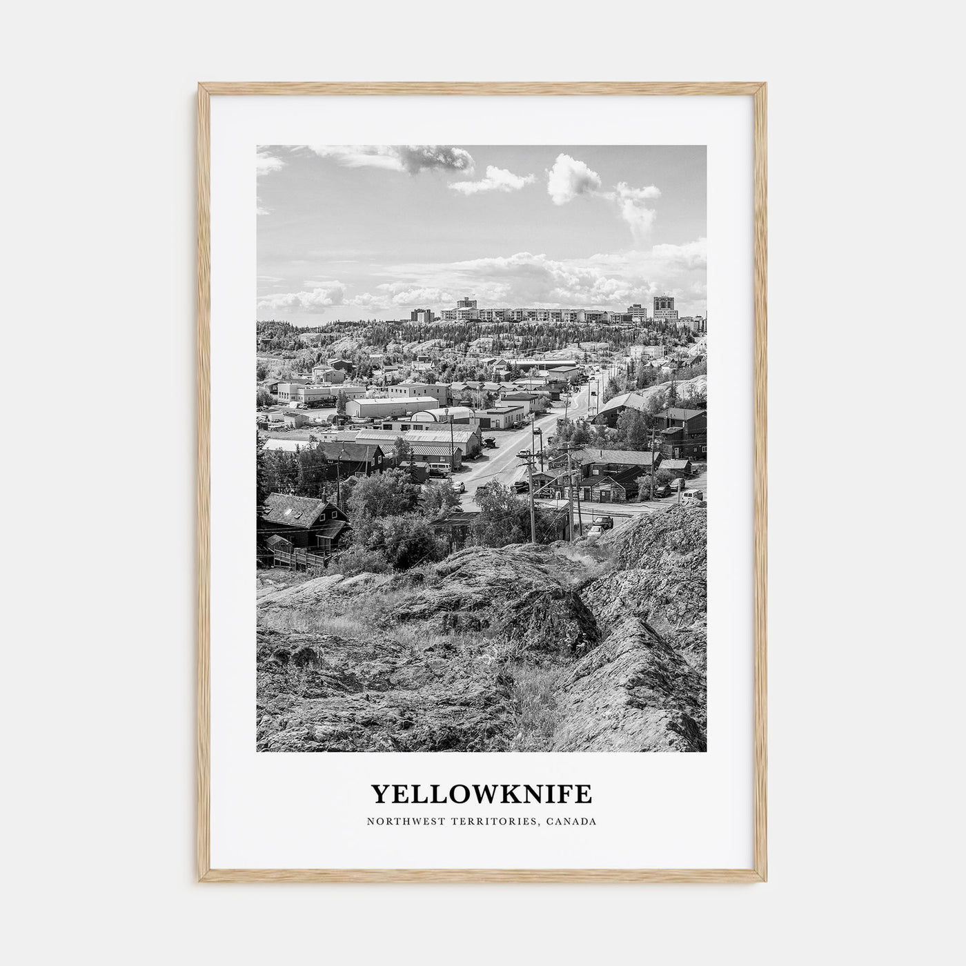 Yellowknife Portrait B&W Poster
