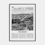 Yellowknife Travel B&W Poster