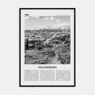 Yellowknife Travel B&W Poster