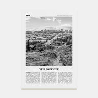 Yellowknife Travel B&W Poster