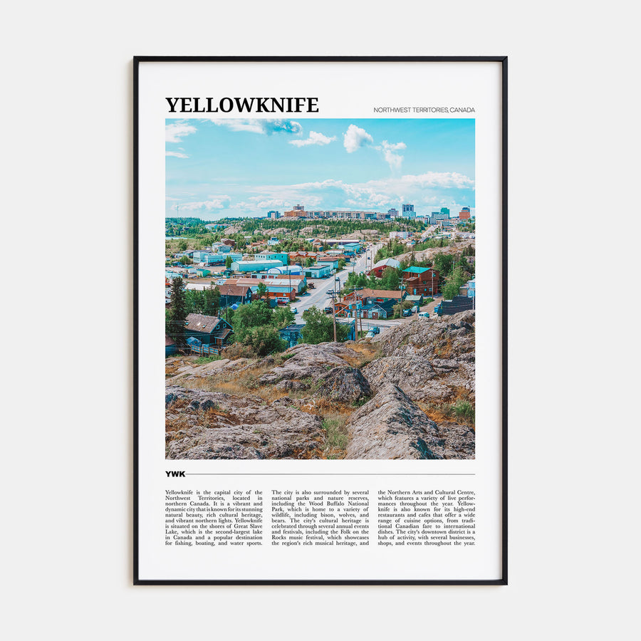 Yellowknife Travel Color Poster