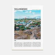 Yellowknife Travel Color Poster